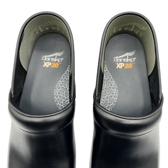 Dansko XP 2.0 8.5 Slip On Work Loafers Black Leather Platform Clog Dress Shoes - Picture 8 of 15